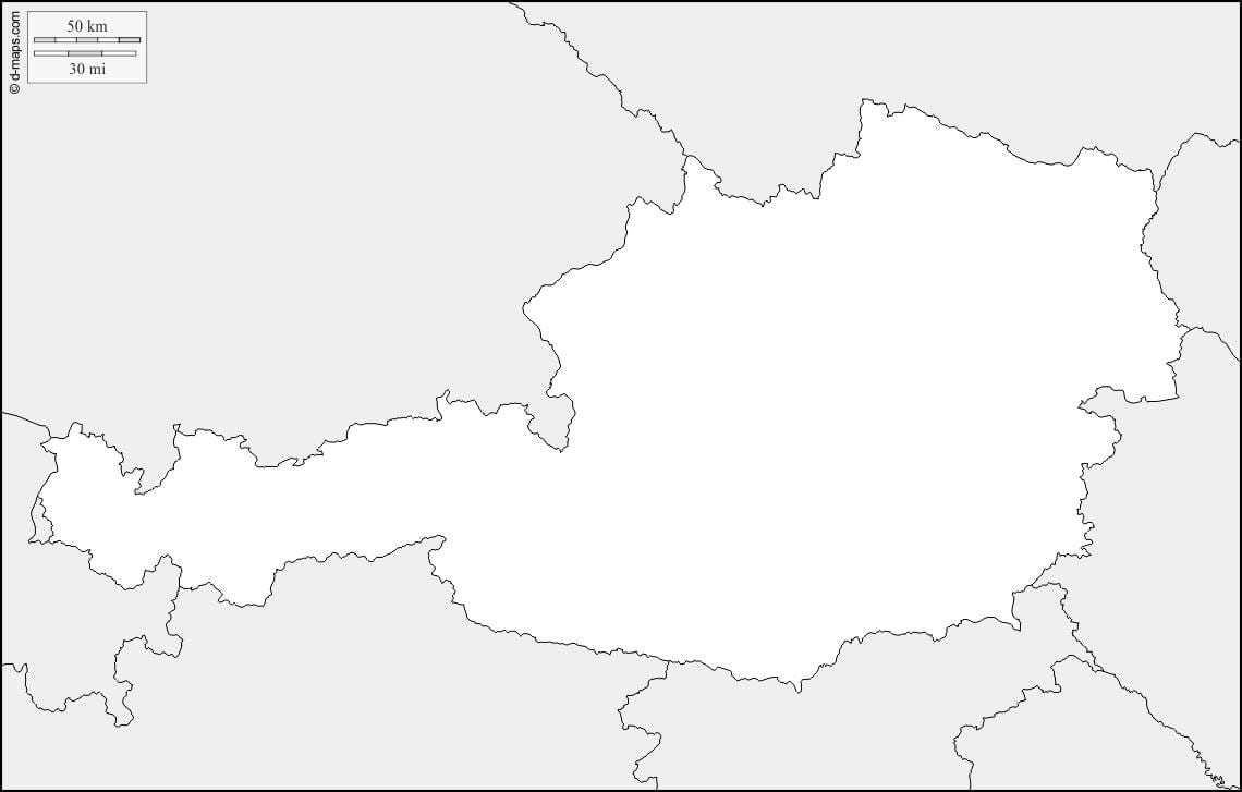 ਨਕਸ਼ਾ ਆਸਟਰੀਆ ਦੇ ਨਕਸ਼ਾ ਰੇਖਾ