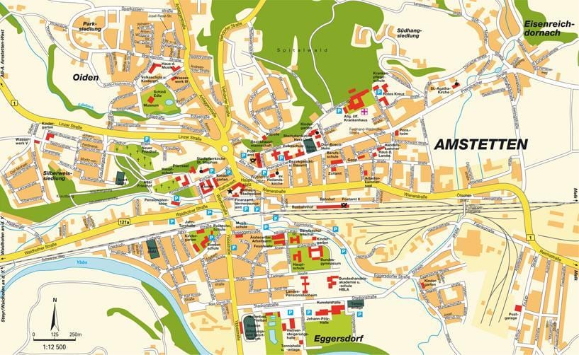 ਨਕਸ਼ਾ ਦੇ amstetten ਆਸਟਰੀਆ