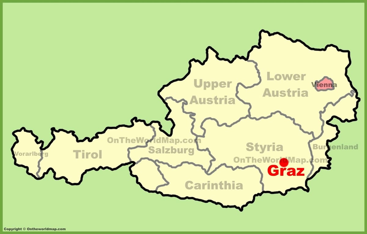 ਨਕਸ਼ਾ ਦੇ graz ਆਸਟਰੀਆ