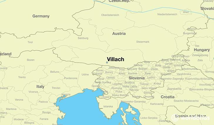 ਨਕਸ਼ਾ ਦੇ villach ਆਸਟਰੀਆ