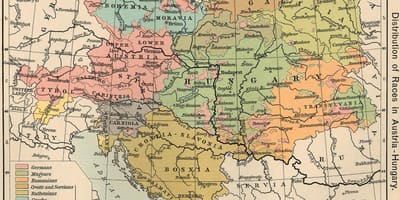 ਆਸਟਰੀਆ, ਹੰਗਰੀ ਦਾ ਨਕਸ਼ਾ 1900