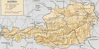 ਆਸਟਰੀਆ ਭੂਗੋਲਿਕ ਨਕਸ਼ਾ