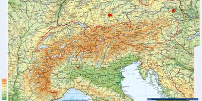 ਨਕਸ਼ਾ ਆਸਟਰੀਆ ਦੇ topographic
