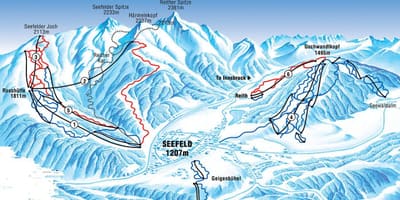 ਨਕਸ਼ਾ ਦੇ seefeld ਆਸਟਰੀਆ