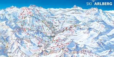 ਨਕਸ਼ਾ ਦੇ arlberg ਆਸਟਰੀਆ