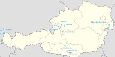ਨਕਸ਼ਾ ਦੇ austrian lakes