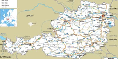 ਨਕਸ਼ਾ ਦੇ austrian ਰਸਤਾ