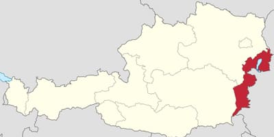 ਨਕਸ਼ਾ ਦੇ burgenland ਆਸਟਰੀਆ