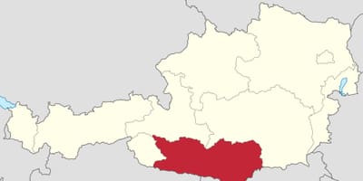 ਨਕਸ਼ਾ ਦੇ carinthia ਆਸਟਰੀਆ 